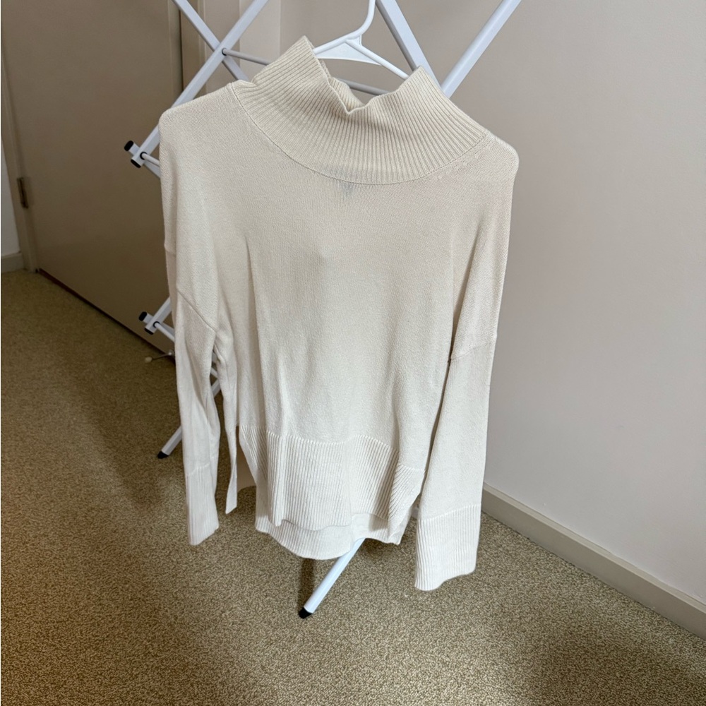 Banana Republic Cream Turtleneck Sweater